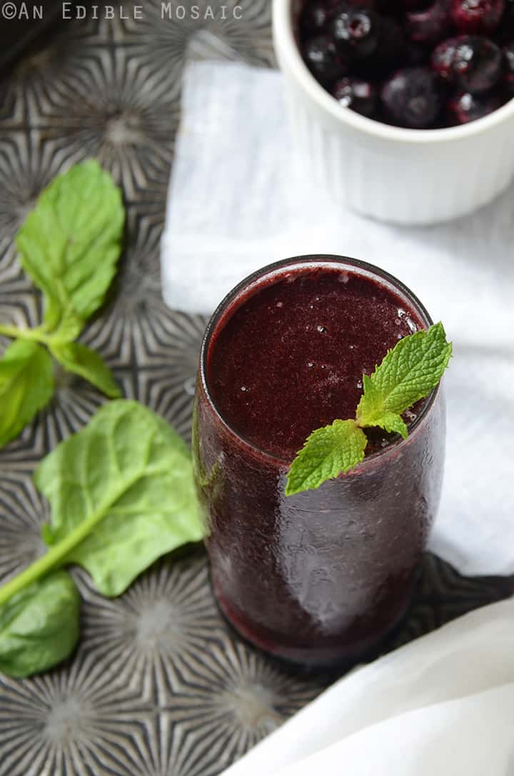 Minted Blueberry Balsamic Smoothie 1