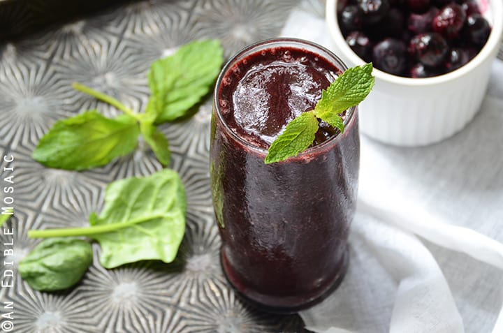 Minted Blueberry Balsamic Smoothie 4