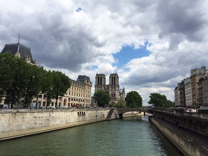 Notre Dame and the Seine River