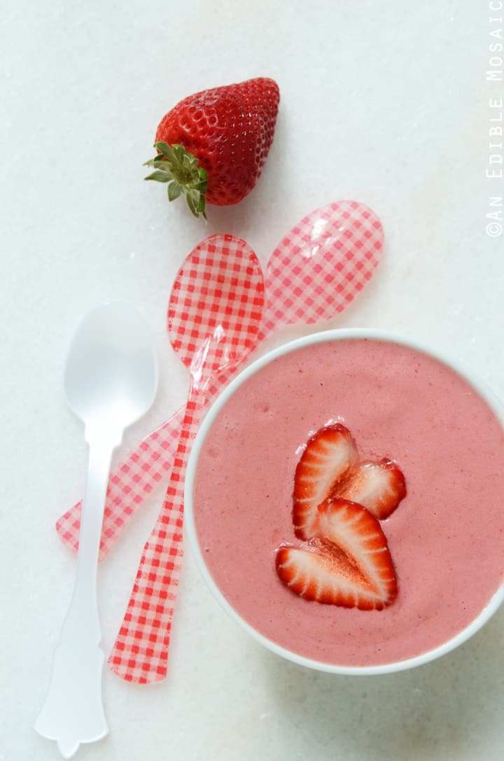 Strawberry and Cream Smoothie Bowl