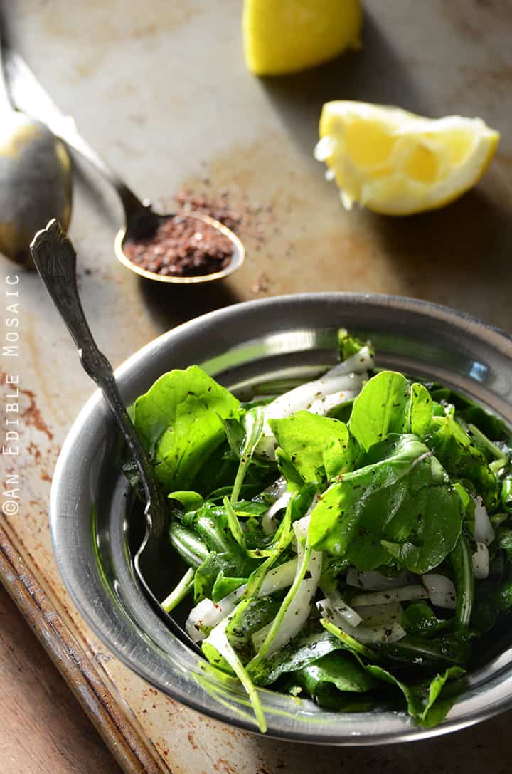 Tangy Arugala Salad with Sumac (Salatat Jarjeer) 1