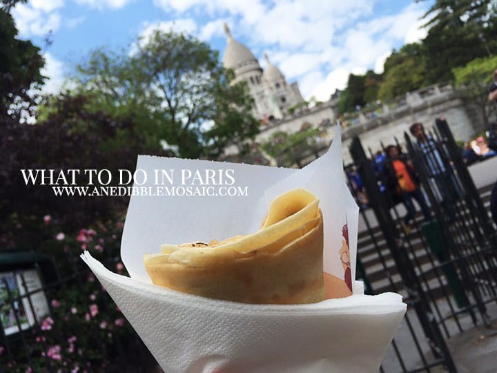 Photo of Crepe with Sacre Coeur in the Background and What to do in Paris