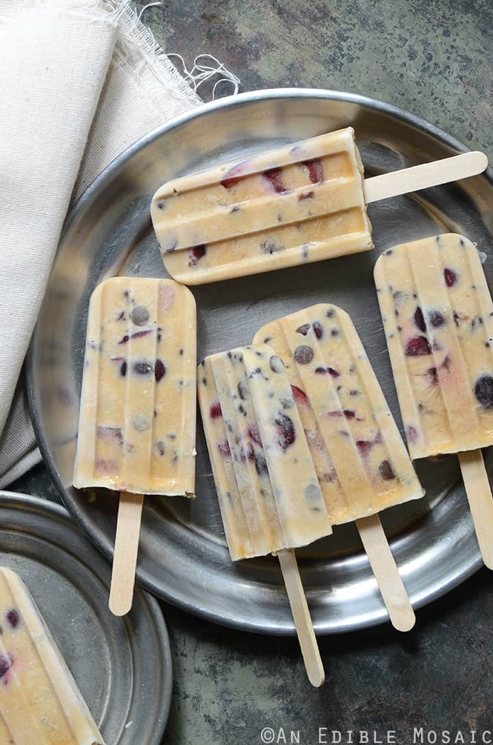 Cherry Chocolate Chip Coffee Popsicles 1