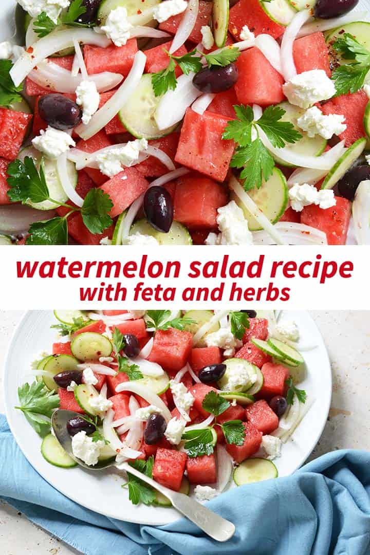 Watermelon Salad Recipe with Feta Pin