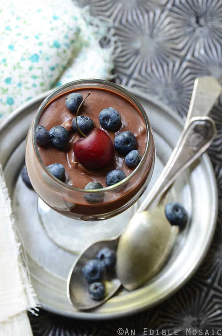 Easy Chai-Spiced Dark Chocolate Orange Mousse for One