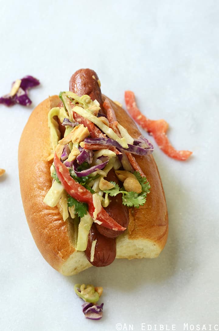 Mexican Style Hot Dogs - Culinary Ginger