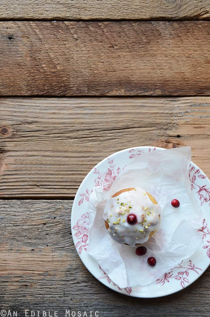 Cranberry-Pistachio Cupcakes
