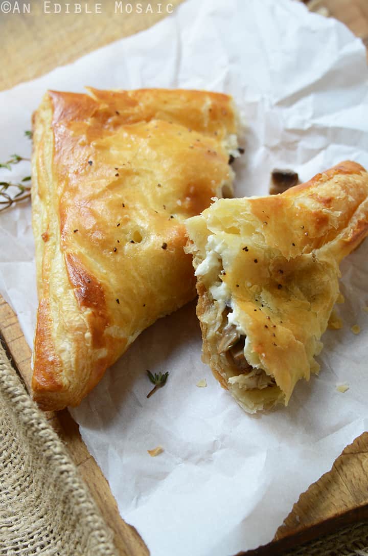 Easy Leftover Turkey, Mushroom, and Brie Puff Pastries 2