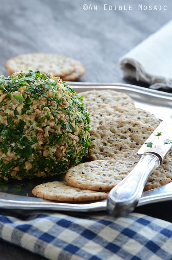 Date, Walnut, and Blue Cheese Ball