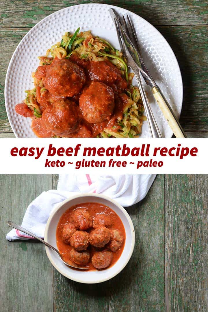 Easy Beef Meatball Recipe Pin