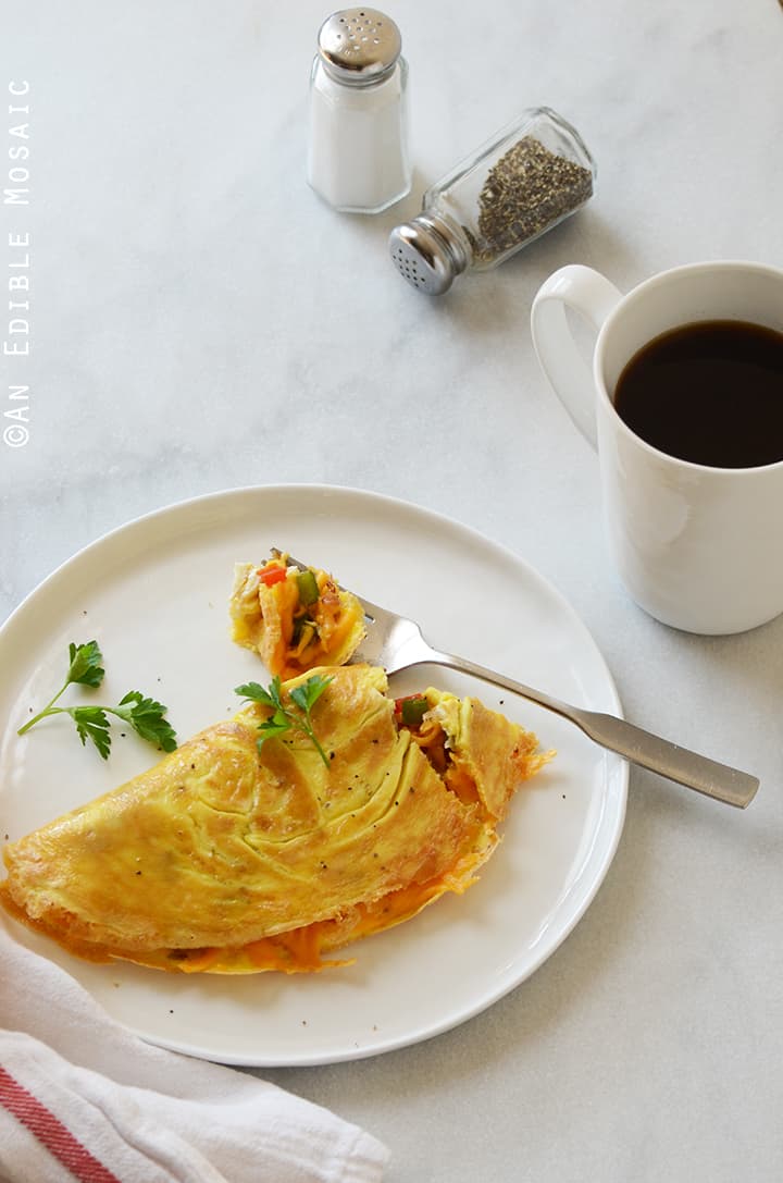 Cheesy Western Omelet {Lactose-Free; Gluten-Free} 1