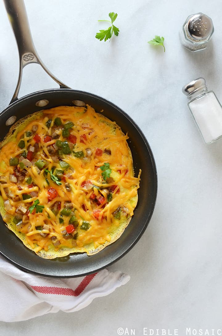 Cheesy Western Omelet {Lactose-Free; Gluten-Free} 2