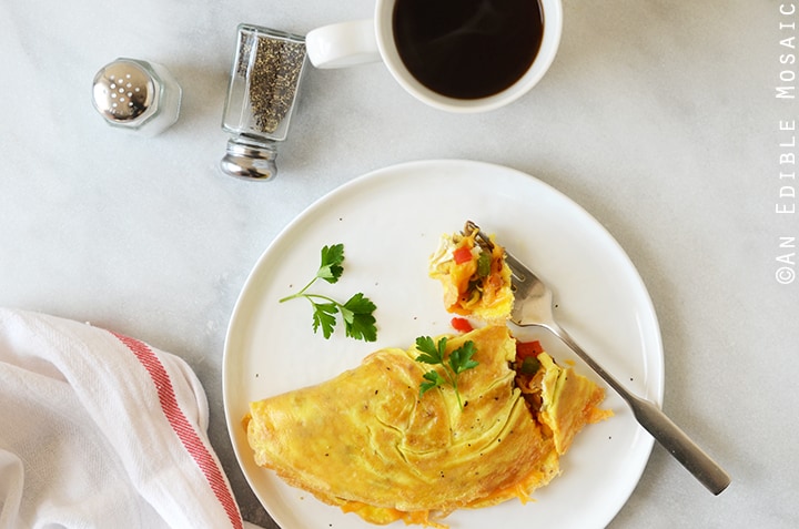 Cheesy Western Omelet {Lactose-Free; Gluten-Free} 4