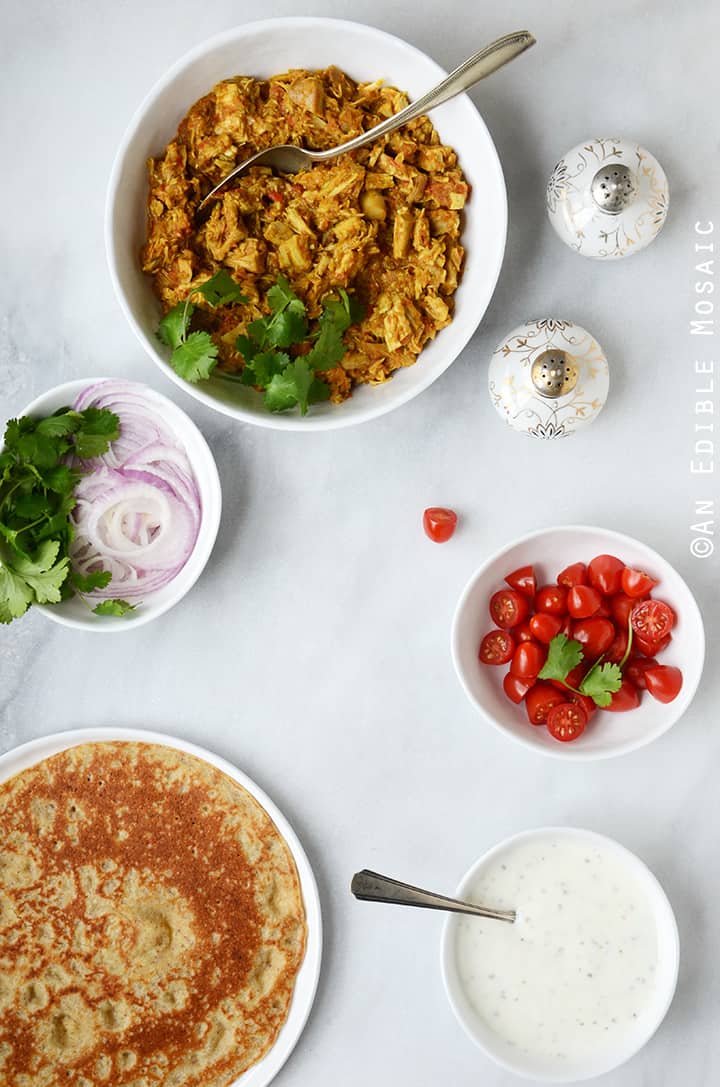 Easy Turkey or Chicken Masala Wraps