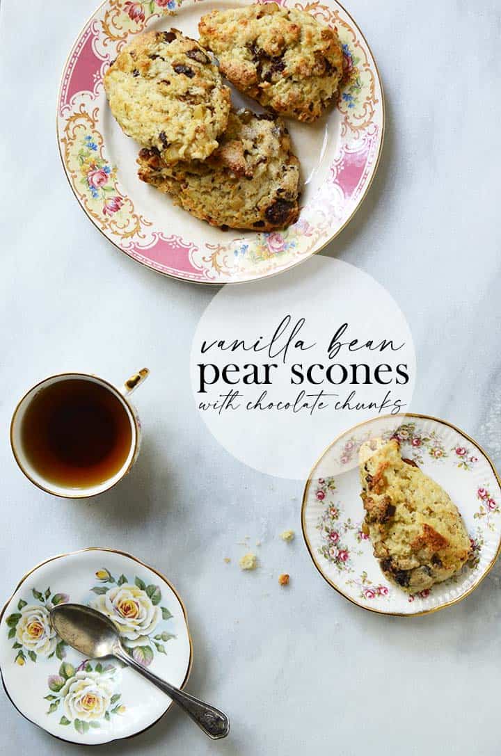 pear scones recipe graphic