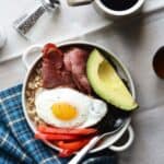 savory oatmeal with egg featured image