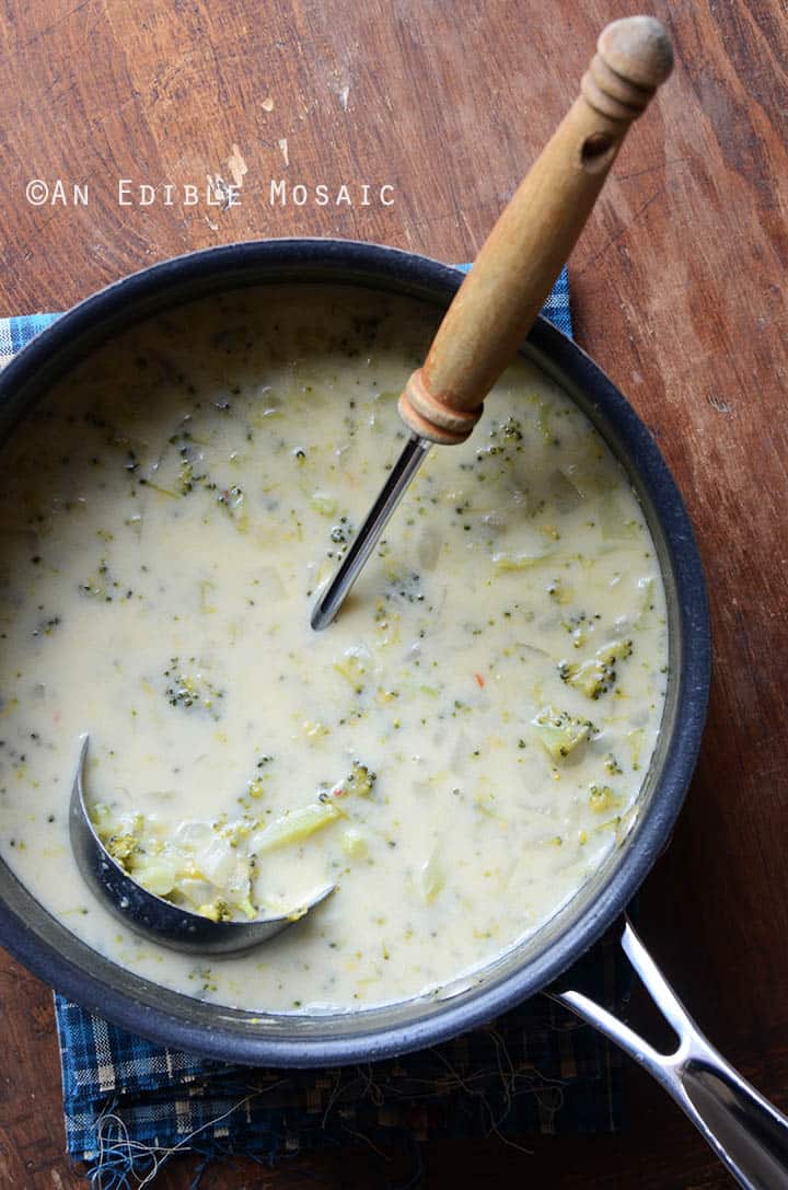 Broccoli Cheddar Soup {Gluten-Free; Lactose-Free} 2