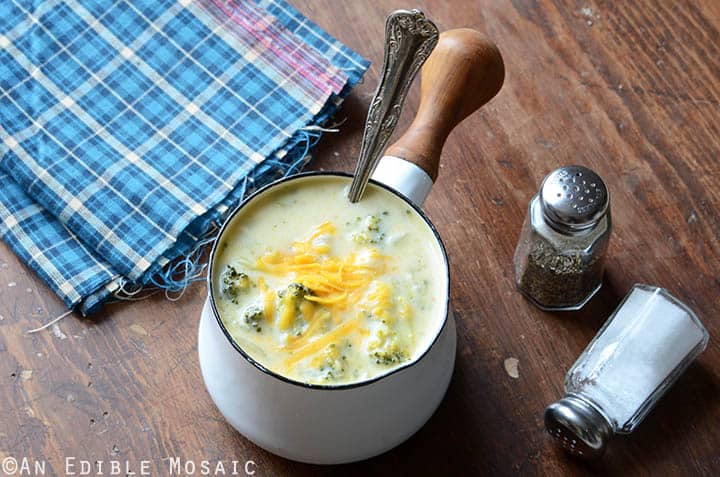 Broccoli Cheddar Soup {Gluten-Free; Lactose-Free} 4