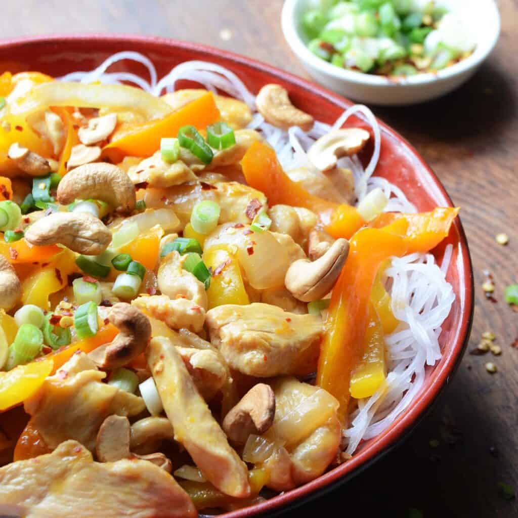 healthy orange chicken recipe featured image
