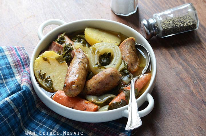 Dublin Coddle with Carrots and Greens 4