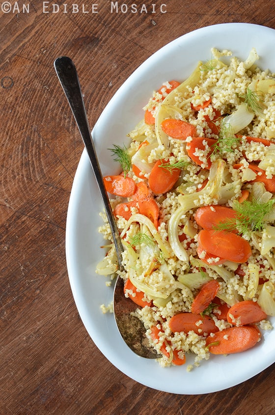 Millet Pilaf with Roasted Carrot and Fennel Recipe