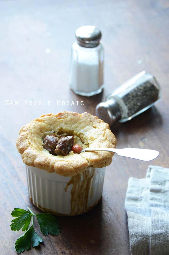 Steak, Ale, and Mushroom Pot Pies {Paleo}