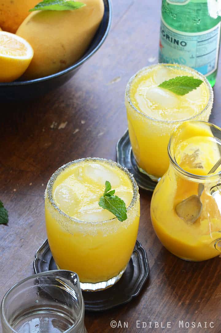 Mango Meyer Lemon Margarita Mocktails 1