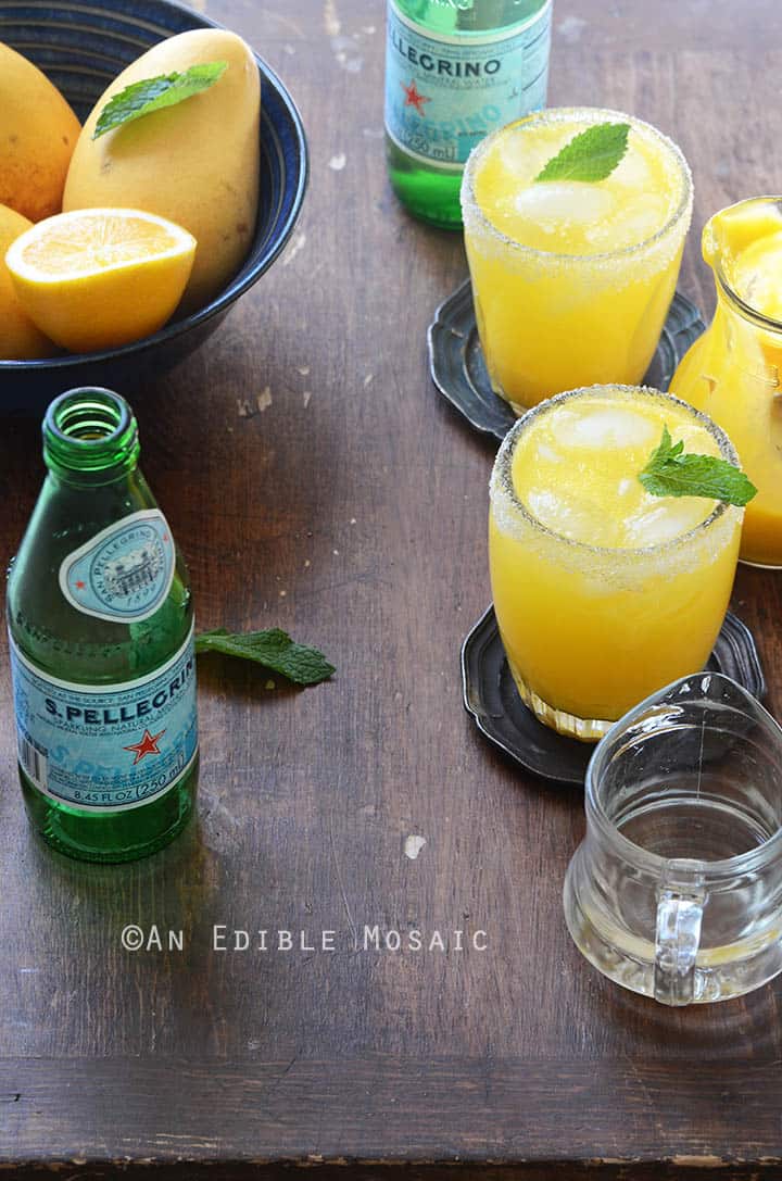 Mango Meyer Lemon Margarita Mocktails 3