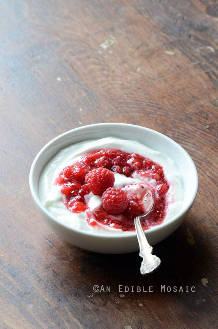 Tangy Whipped Yogurt with Honey-Muddled Red Raspberries and Sumac 1