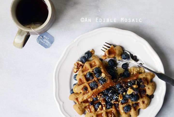 Healthy Special Occasion Birthday Cake Flavored Waffle for One {Paleo} 4