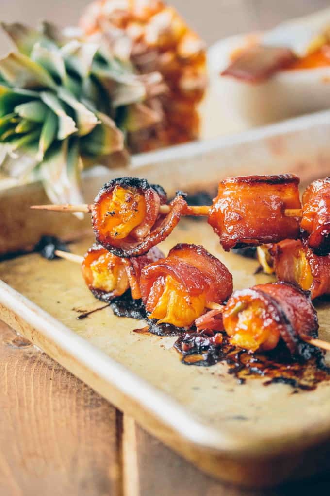 Bacon Wrapped Pineapple