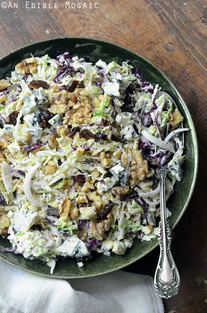 Creamy Coleslaw with Tart Cherries, Blue Cheese, and Toasted Walnuts 1