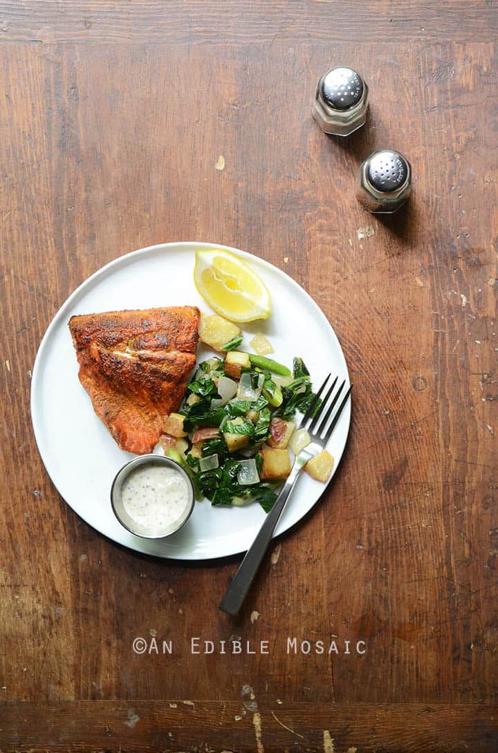 Seared Salmon and Lemon Aioli 1