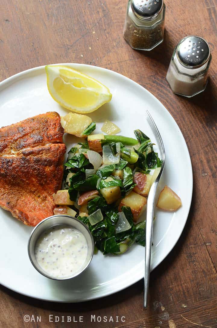 Seared Salmon and Lemon Aioli 3