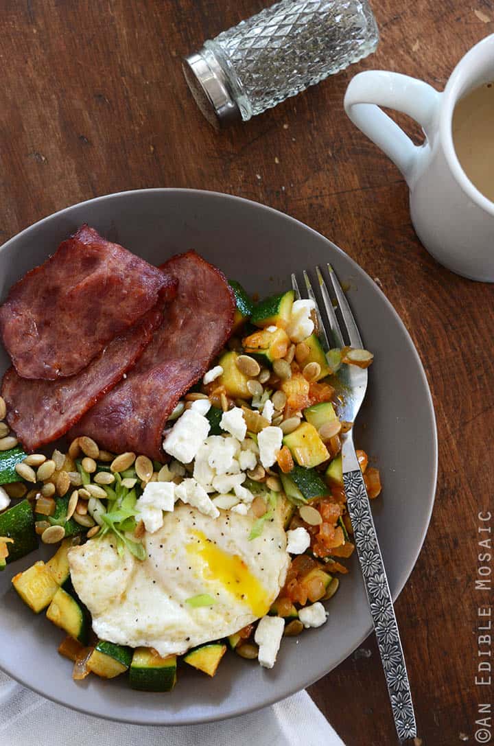 Smoked Paprika Zucchini Hash Breakfast Bowls 1