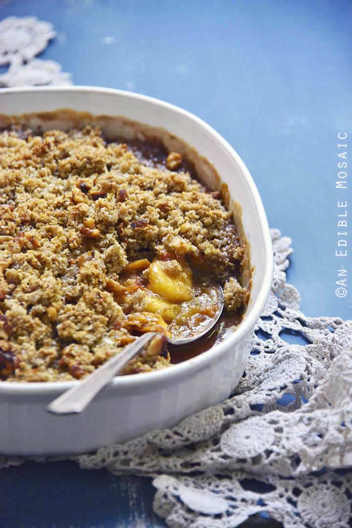 Spiced Maple Peach Oat Crisp 2