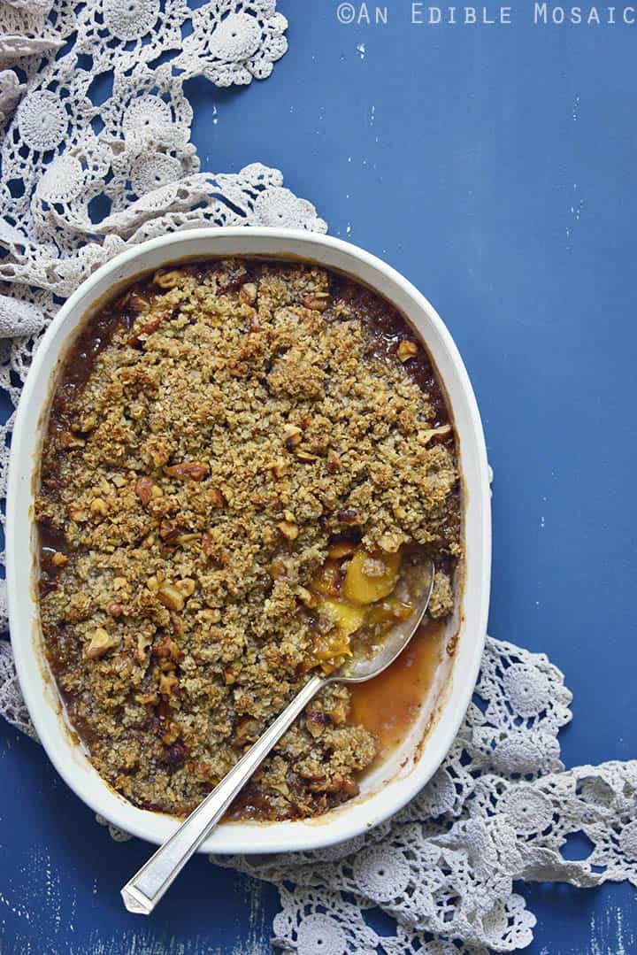 Spiced Maple Peach Oat Crisp 3