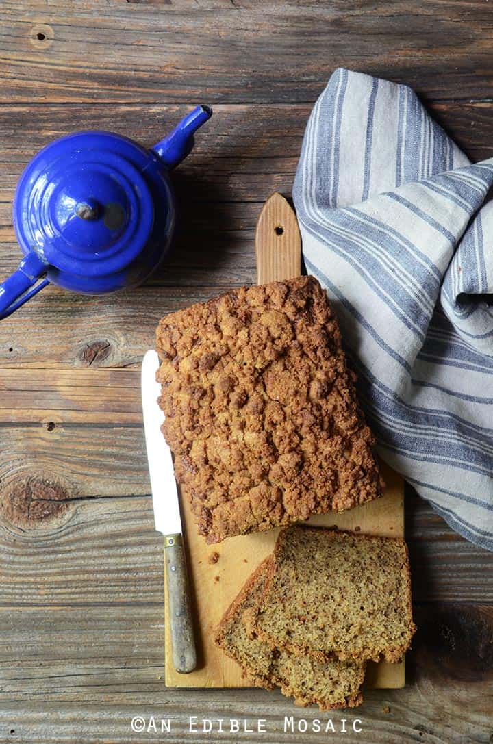 Chai-Spiced Spaghetti Squash (or Pumpkin) Crumble-Topped Loaf Cake 4