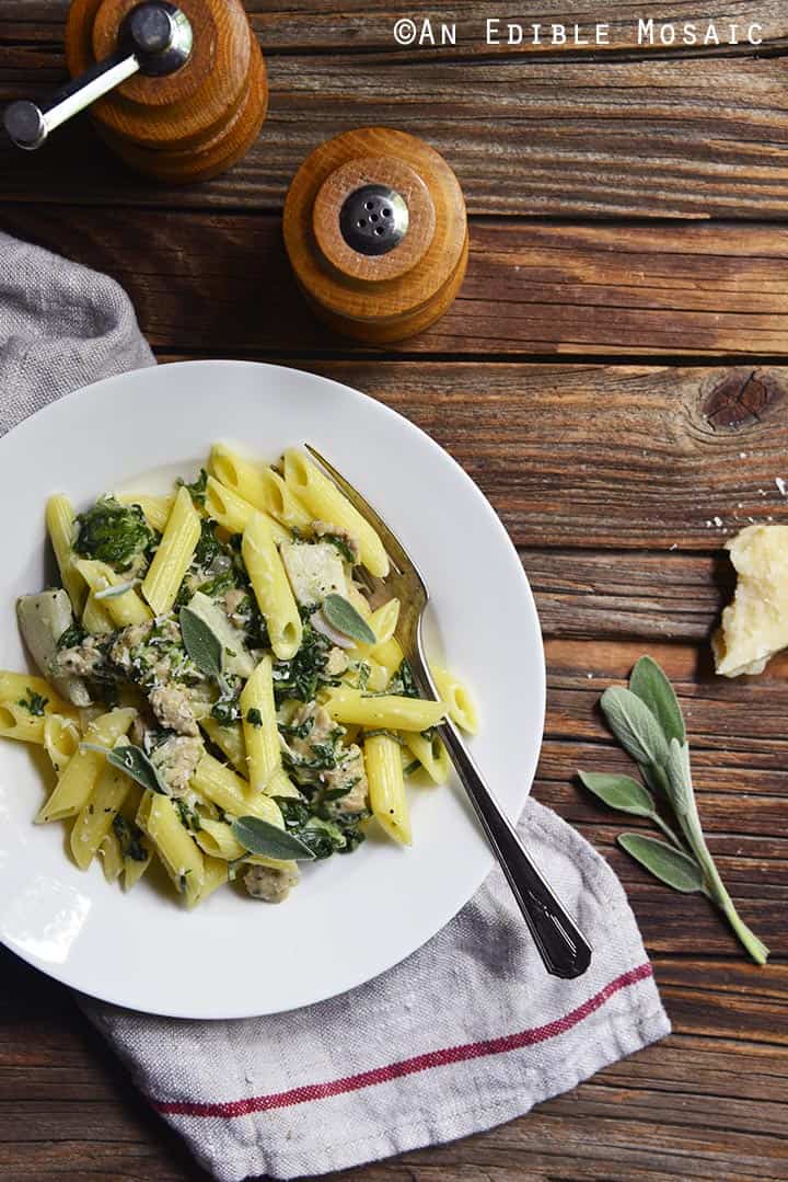 gluten-free-penne-pasta-with-chicken-sausage-sage-and-apple-cream-sauce-1