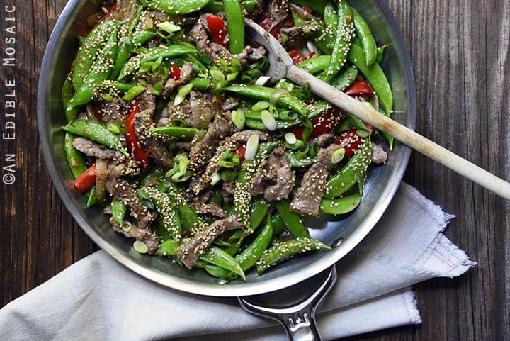 30-minute-sesame-beef-and-snap-pea-stir-fry-skillet-supper-paleo-3