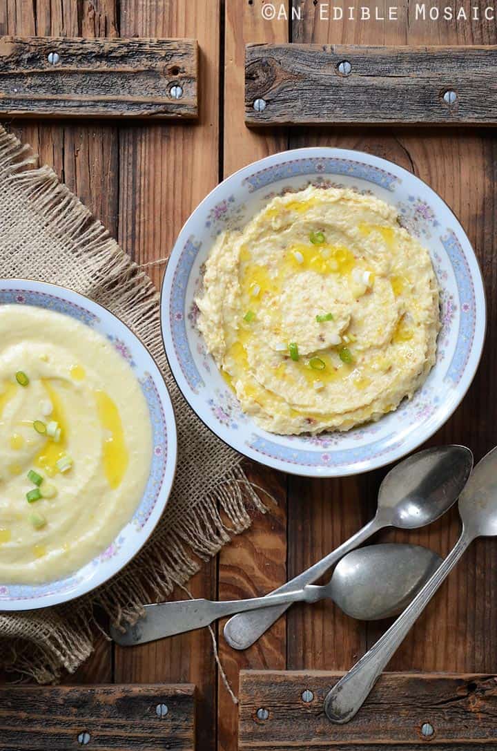 Cheesy Garlic Mashed Root Vegetables, 2 Ways {Gluten-Free}