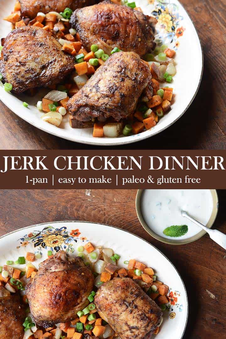 jerk chicken dinner pin