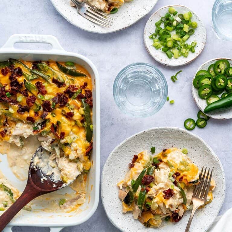 jalapeno poppr chicken caserole featured image