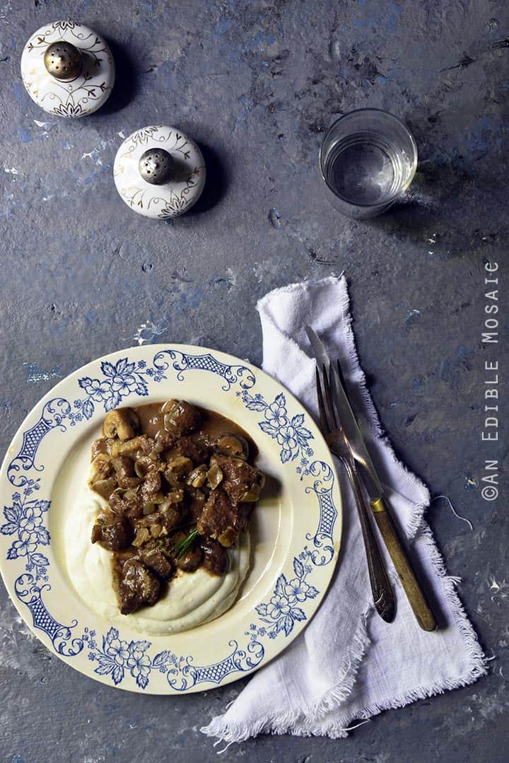 Sirloin Tips in Mushroom Gravy {Paleo}