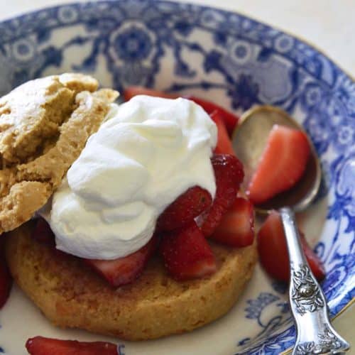 Gluten Free Strawberry Shortcake Recipe Close Up