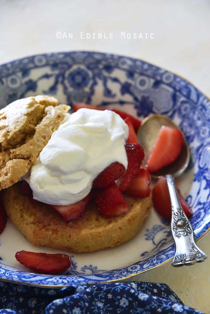 Gluten Free Strawberry Shortcake Recipe Close Up