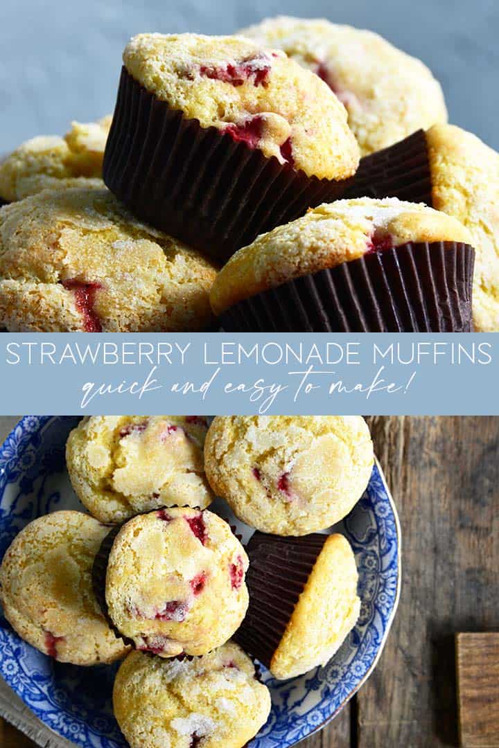 Strawberry Lemonade Muffins Recipe Pin
