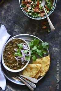 An Indian-Inspired Feast in 1 Hour Overhead View Vertical Orientation
