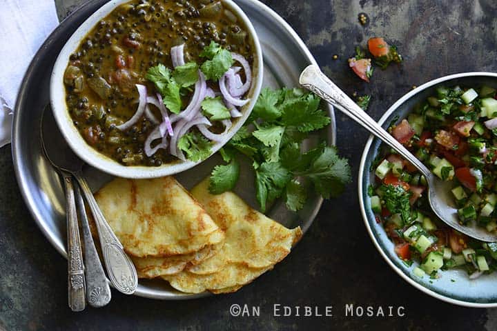 An Indian-Inspired Feast in 1 Hour Overhead View Horizontal Orientation