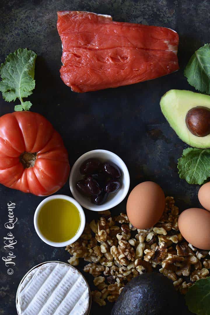 Keto-Friendly Foods Like Salmon, Avocado, Walnuts, and Olives